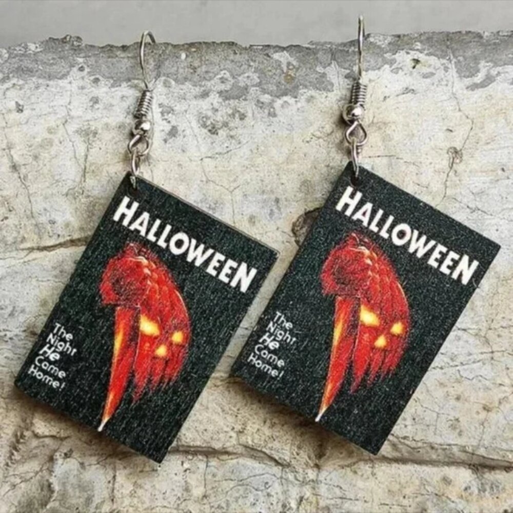 Horror Movie Themed Halloween Goth Emo Hanging Fashion Earrings Lot Of 4